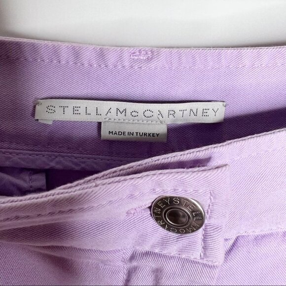 Stella McCartney Purple 2001 Pants Straight Leg Cropped Utility High Rise Size 6 - Picture 9 of 15